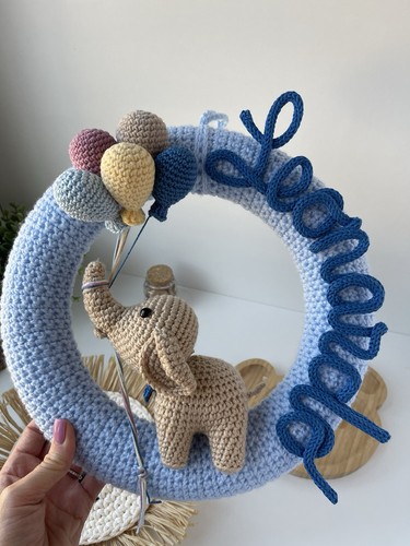 Fiocco nascita bimbo con nome - nascita,