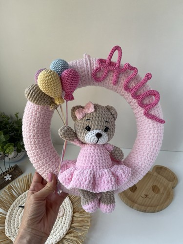Fiocco nascita bimba con nome - fiocco,