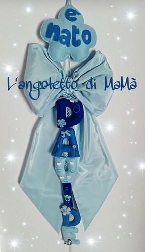 Fiocco nascita hand made - nascita,