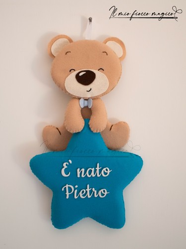 Fiocco nascita coccarda - , bimbo