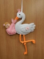 FIOCCO NASCITA ROSA " CICOGNA